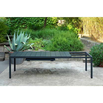 Rio Alu matbord - Förlängningsbart - Bianco 210/280x100 cm