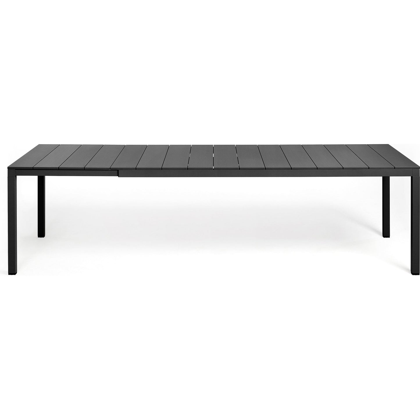 Rio Alu matbord - Förlängningsbart - Antracit 210/280x100 cm