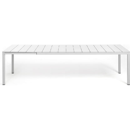Rio Alu matbord - Förlängningsbart - Bianco 210/280x100 cm