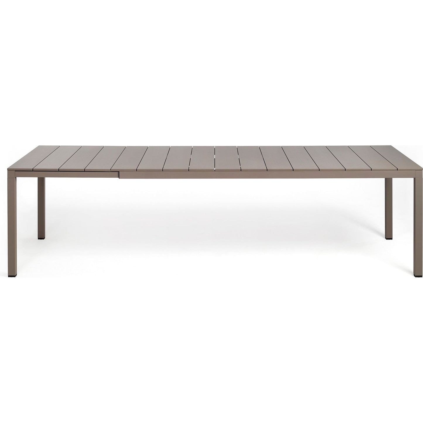 Rio Alu matbord - Förlängningsbart - Tortora 210/280x100 cm