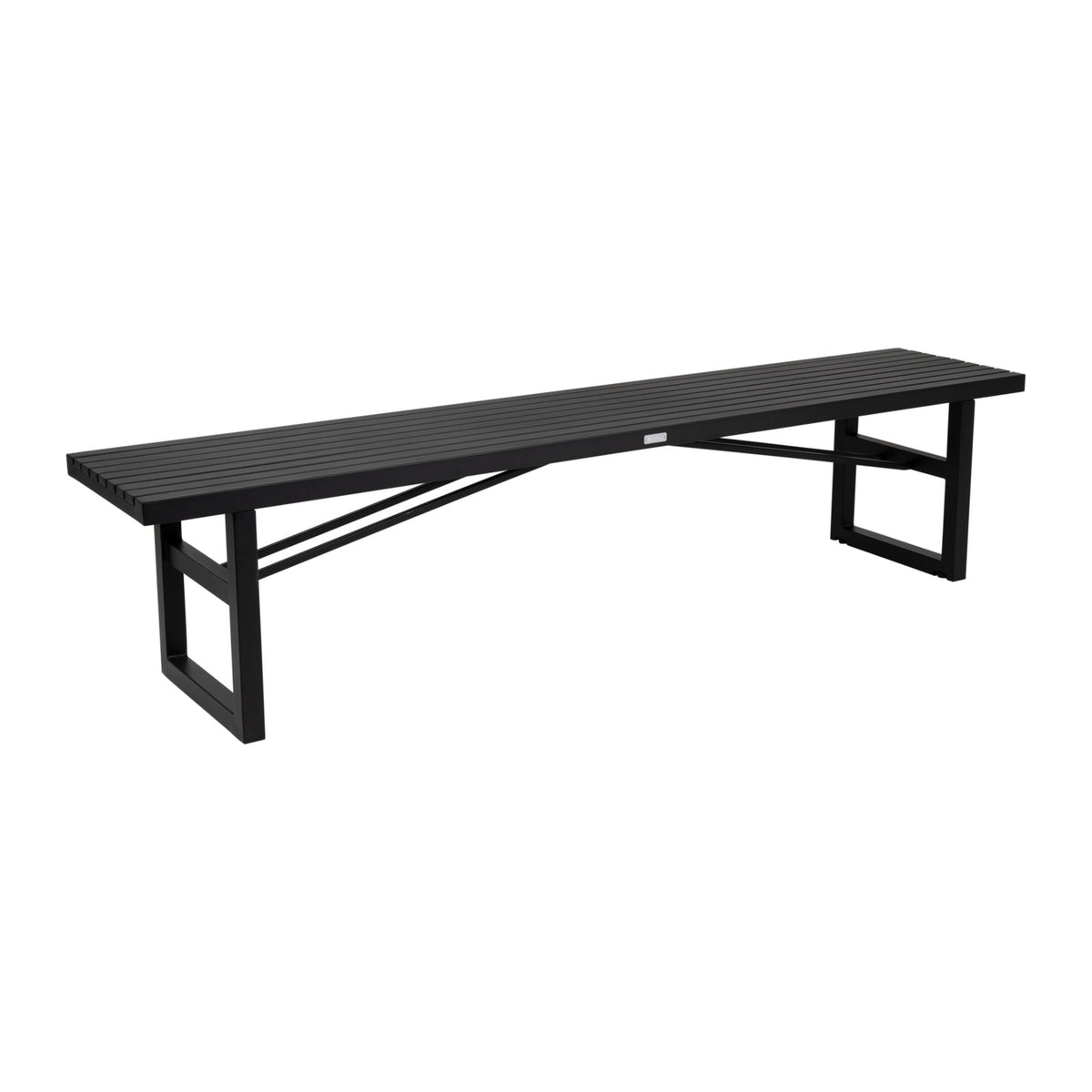 Vevi bänk Svart 200 cm – Brafab