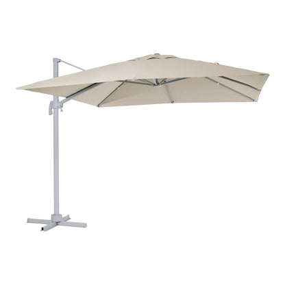 Brafab Linz frihängande parasoll Fyrkantig 300×300 cm – Light Grey/Khaki