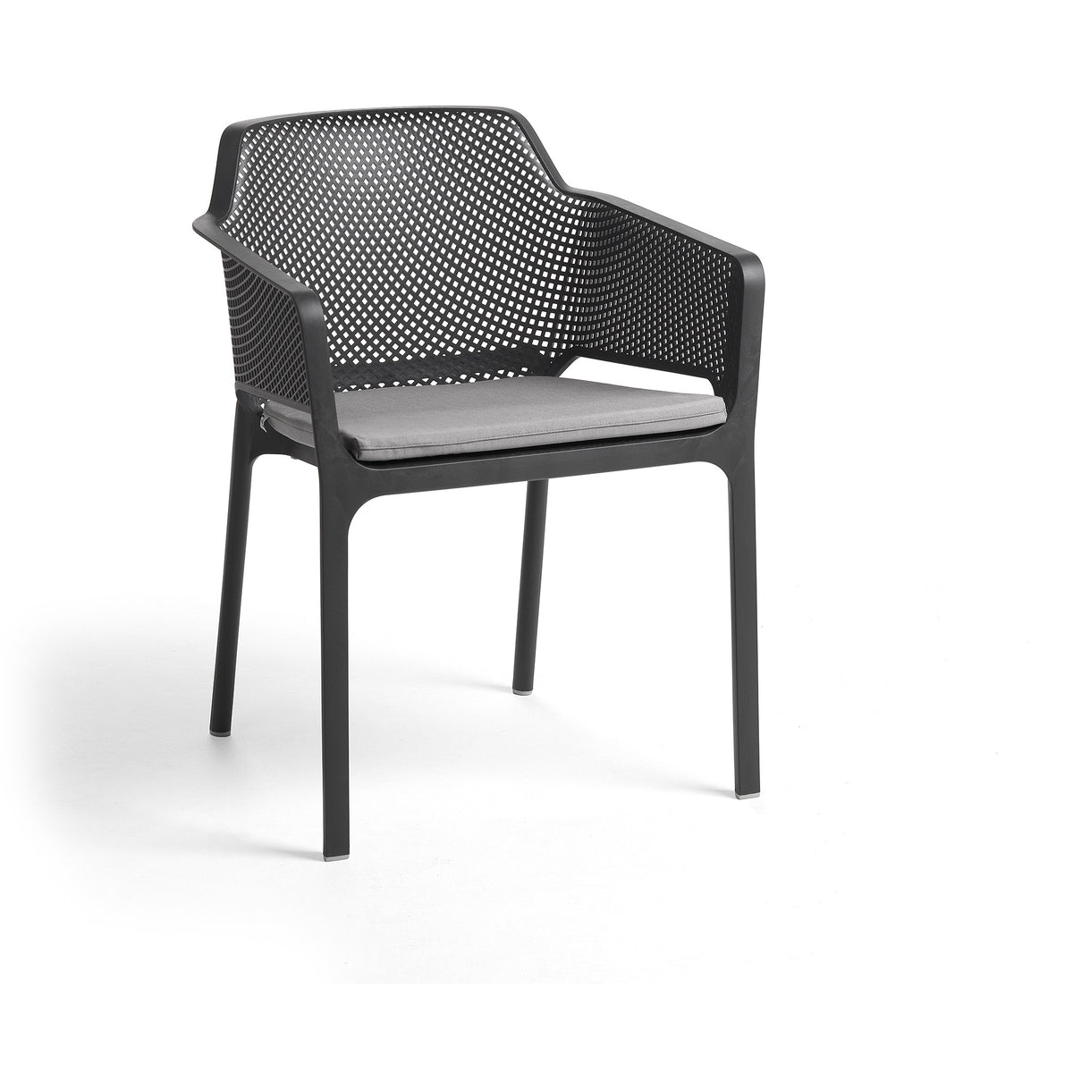 Net Sittdyna i Acrilico Grigio på Net Karmstol i Antracite