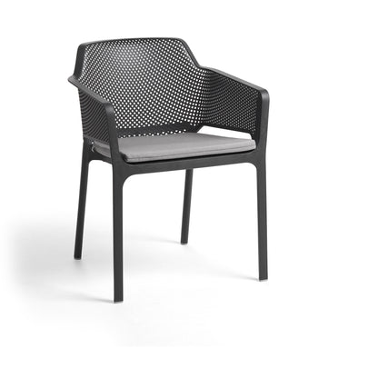Net Sittdyna i Acrilico Grigio på Net Karmstol i Antracite
