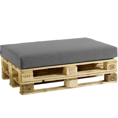 Palle sittdyna kolgrå 120x80