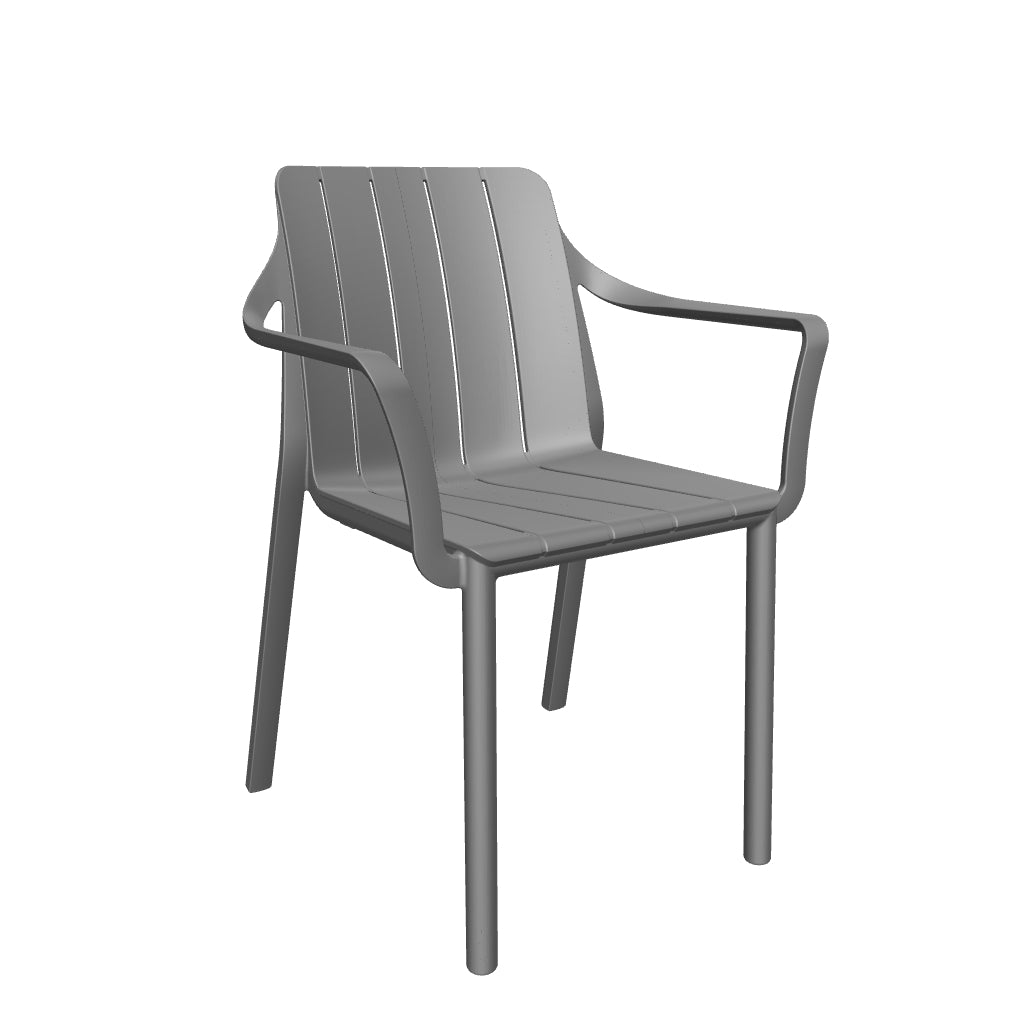 Tiberina Karmstol i Antracite – 3D-modell