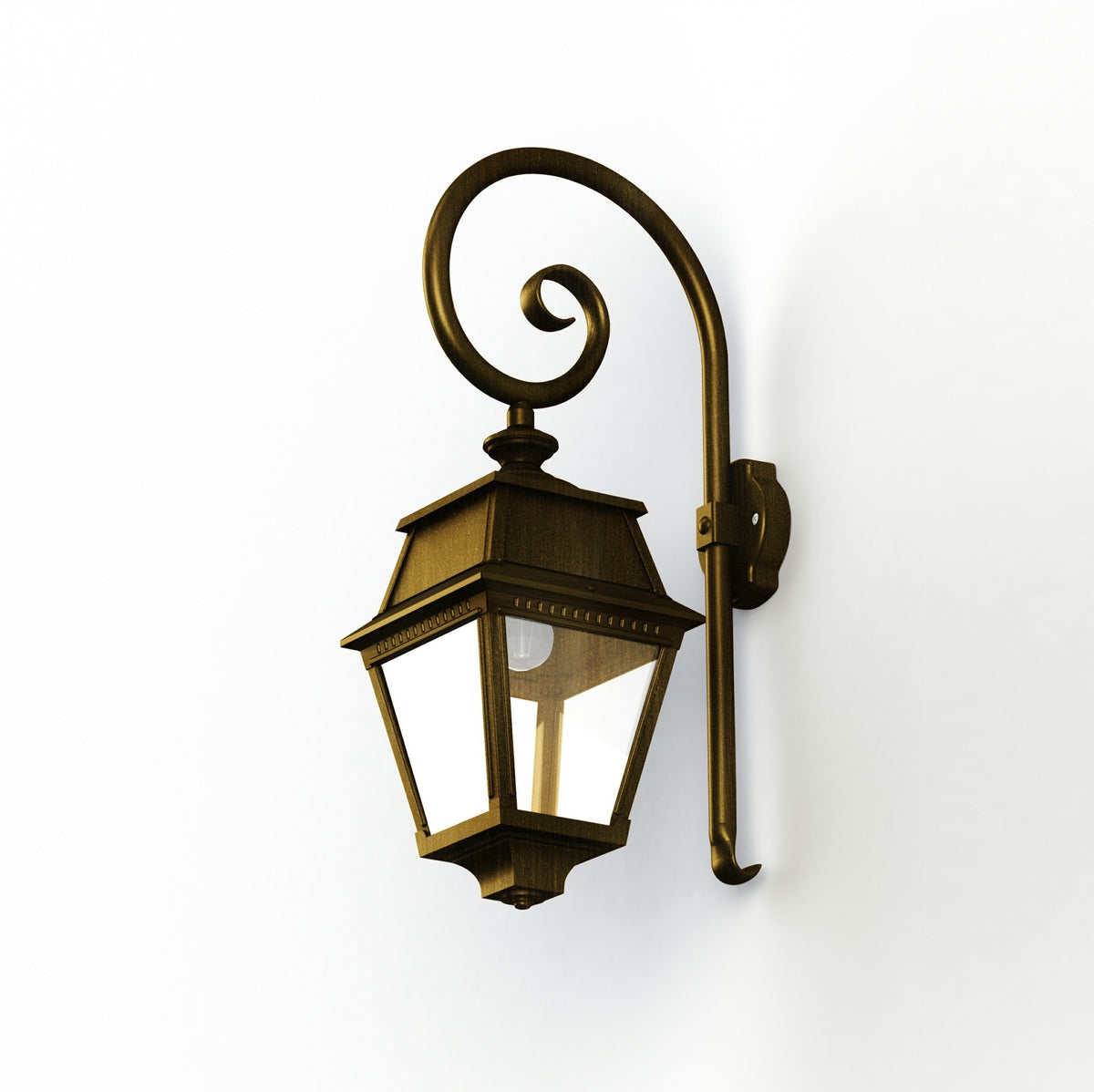 Roger Pradier Avenue 2 vägglampa N°2, guldpatina