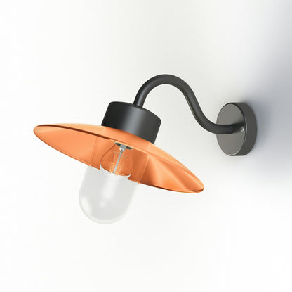 Roger Pradier Belcour N°1 vägglampa, borstad lackerad koppar