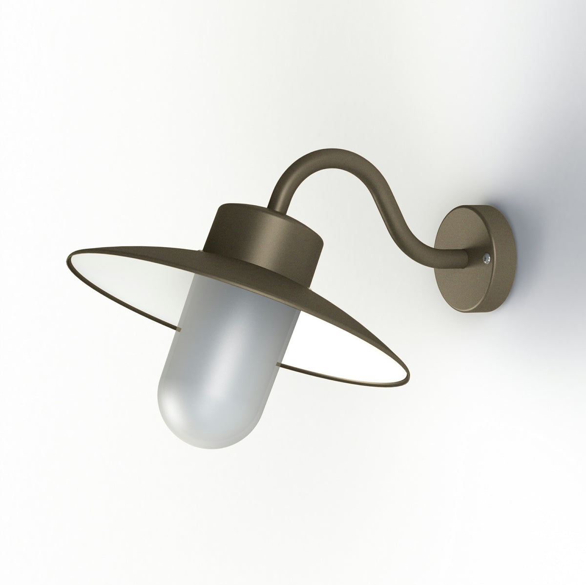 Roger Pradier Belcour vägglampa N°1, sandsten, frostat glas