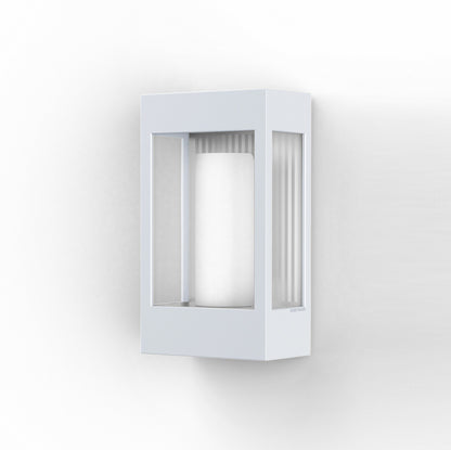 Roger Pradier Brick² N°1 vägglampa, vit, klart glas