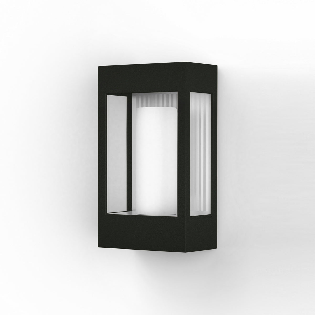 Roger Pradier Brick² N°1 vägglampa, mörkgrå, klart glas