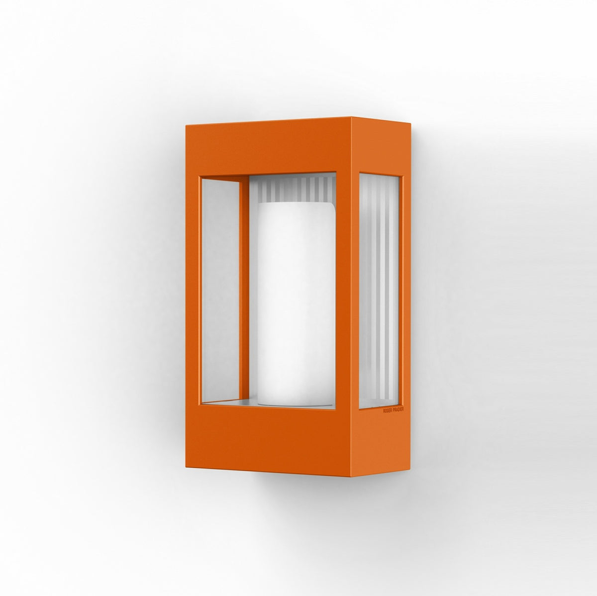 Roger Pradier Brick² N°1 vägglampa, orange, klart glas