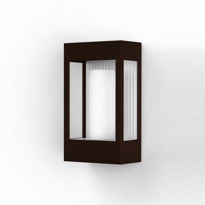 Roger Pradier Brick² N°1 vägglampa, antikbrun, klart glas