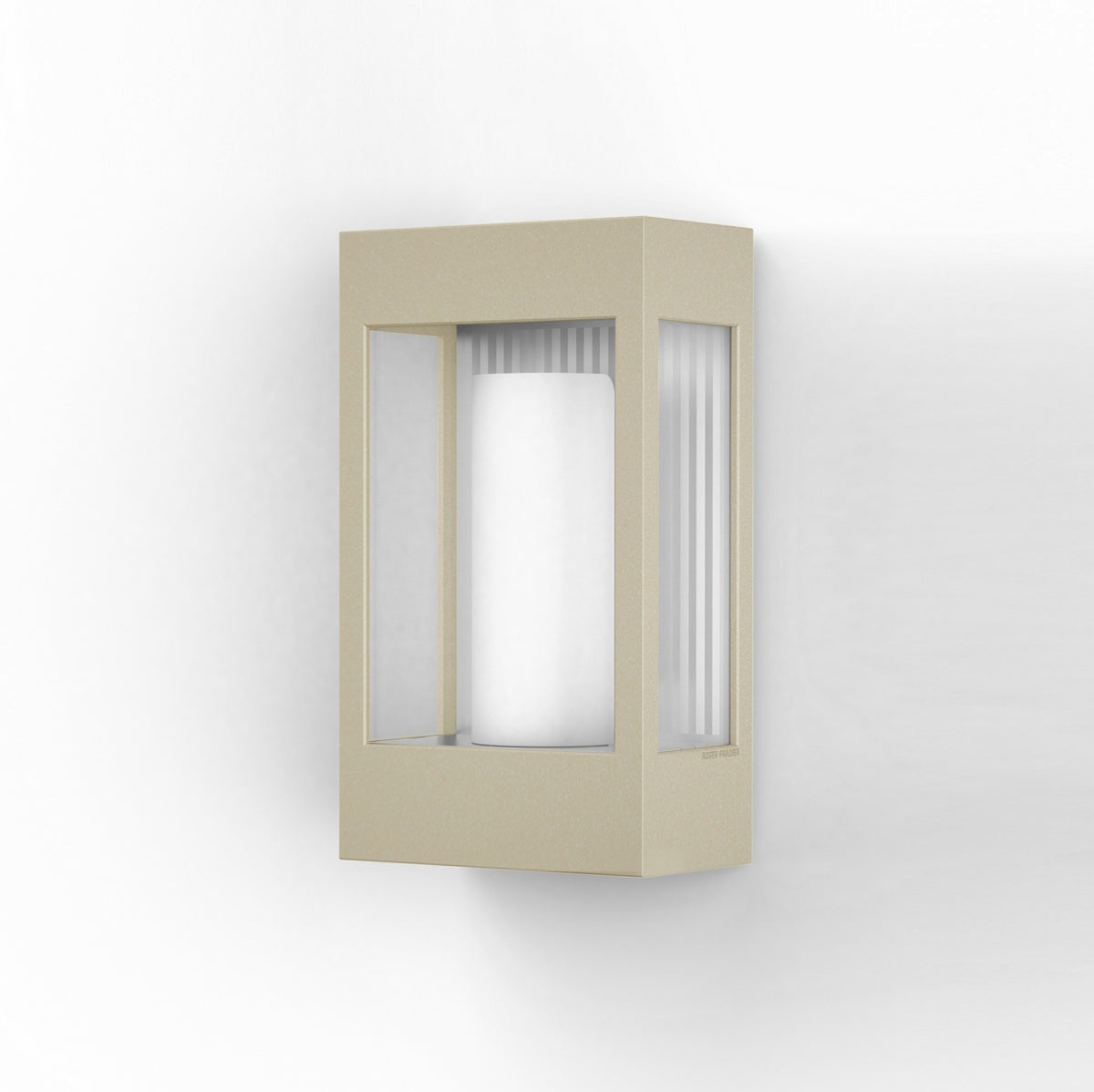 Roger Pradier Brick² N°1 vägglampa, kalksten, klart glas