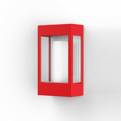Roger Pradier Brick² N°1 vägglampa, trafikröd, klart glas
