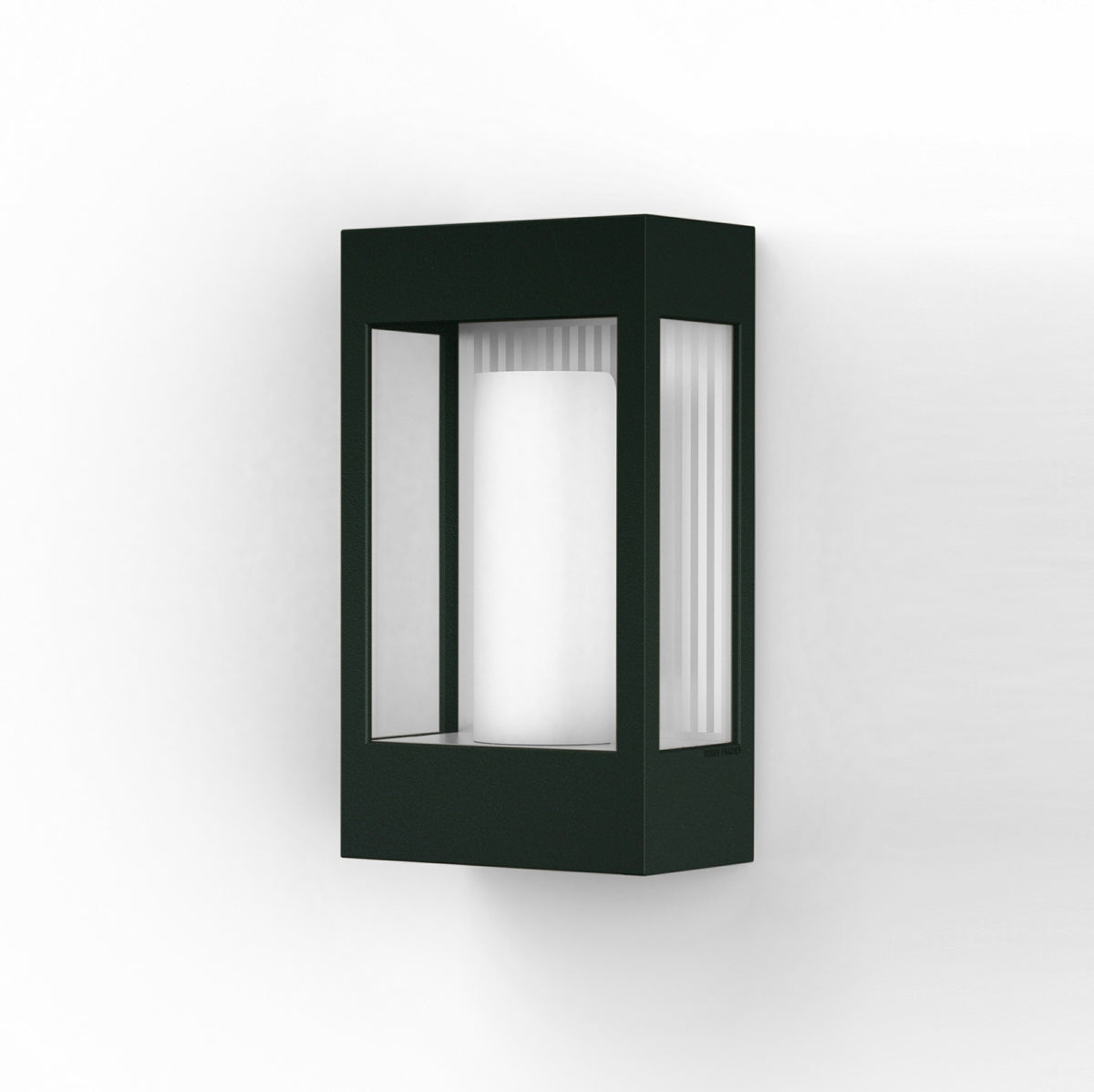 Roger Pradier Brick² N°1 vägglampa, skiffergrå, klart glas