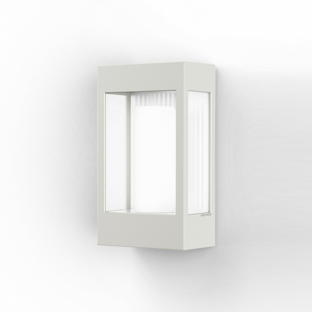 Roger Pradier Brick² N°1 vägglampa, ren vit, klart glas