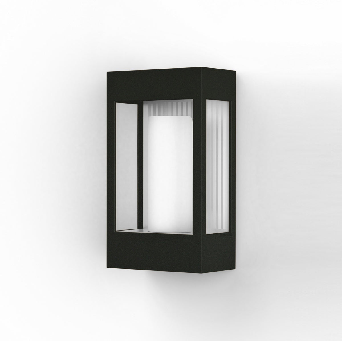 Roger Pradier Brick² N°1 vägglampa, svartgrå, klart glas