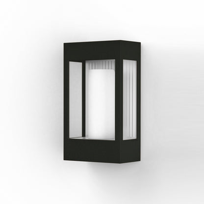 Roger Pradier Brick² N°1 vägglampa, svartgrå, klart glas