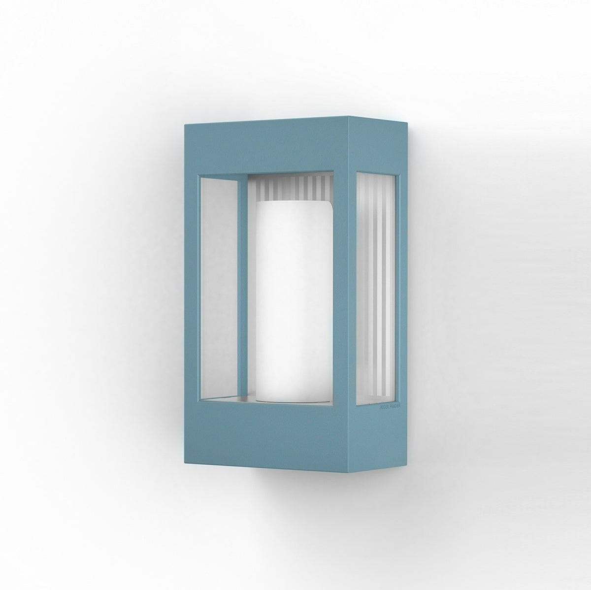 Roger Pradier Brick² N°1 vägglampa, blå, klart glas