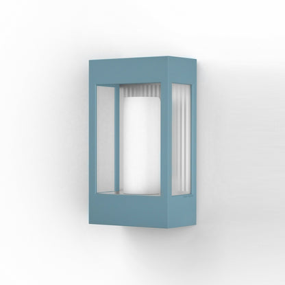 Roger Pradier Brick² N°1 vägglampa, blå, klart glas