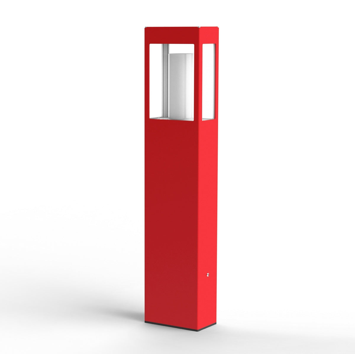 Roger Pradier Brick² N°3 pollare 80 cm, trafikröd, klart glas