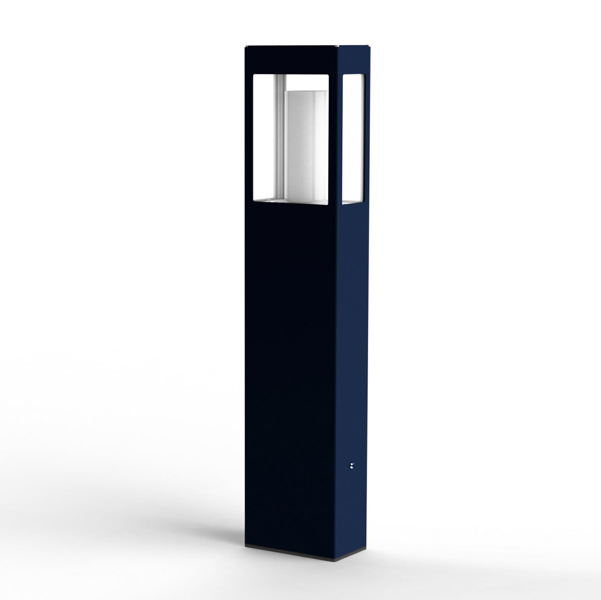 Roger Pradier Brick² N°3 pollare 80 cm, stålblå, klart glas