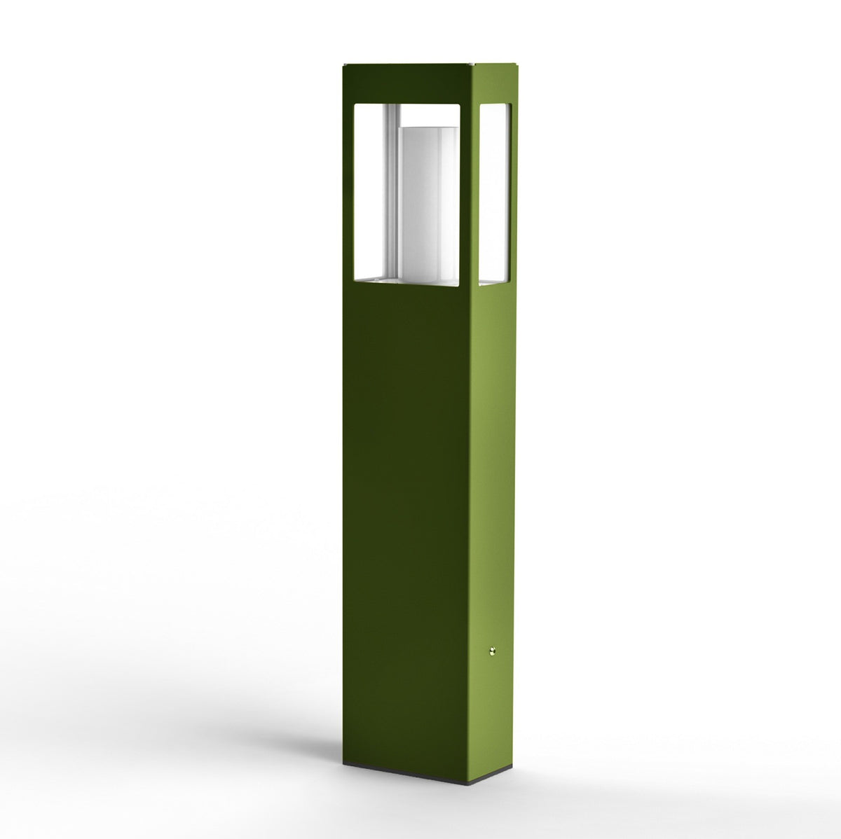 Roger Pradier Brick² N°3 pollare 80 cm, ormbunksgrön, klart glas