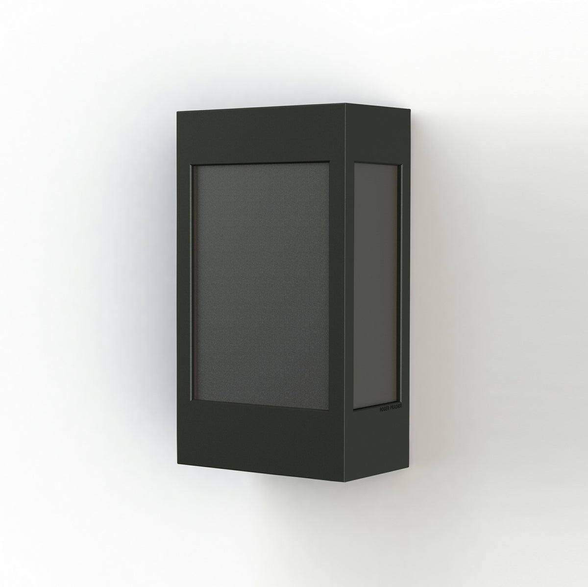 Roger Pradier Brick² N°1 vägglampa, mörkgrå, svart akryl