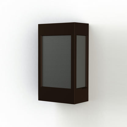Roger Pradier Brick² N°1 vägglampa, antikbrun, svart akryl