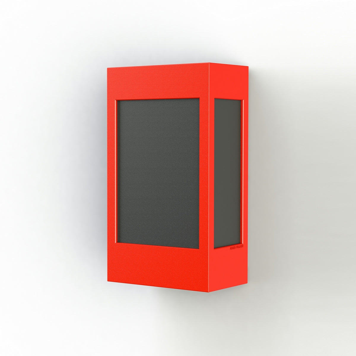 Roger Pradier Brick² N°1 vägglampa, trafikröd, svart akryl
