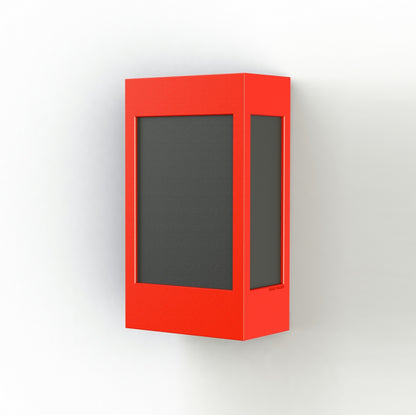 Roger Pradier Brick² N°1 vägglampa, trafikröd, svart akryl