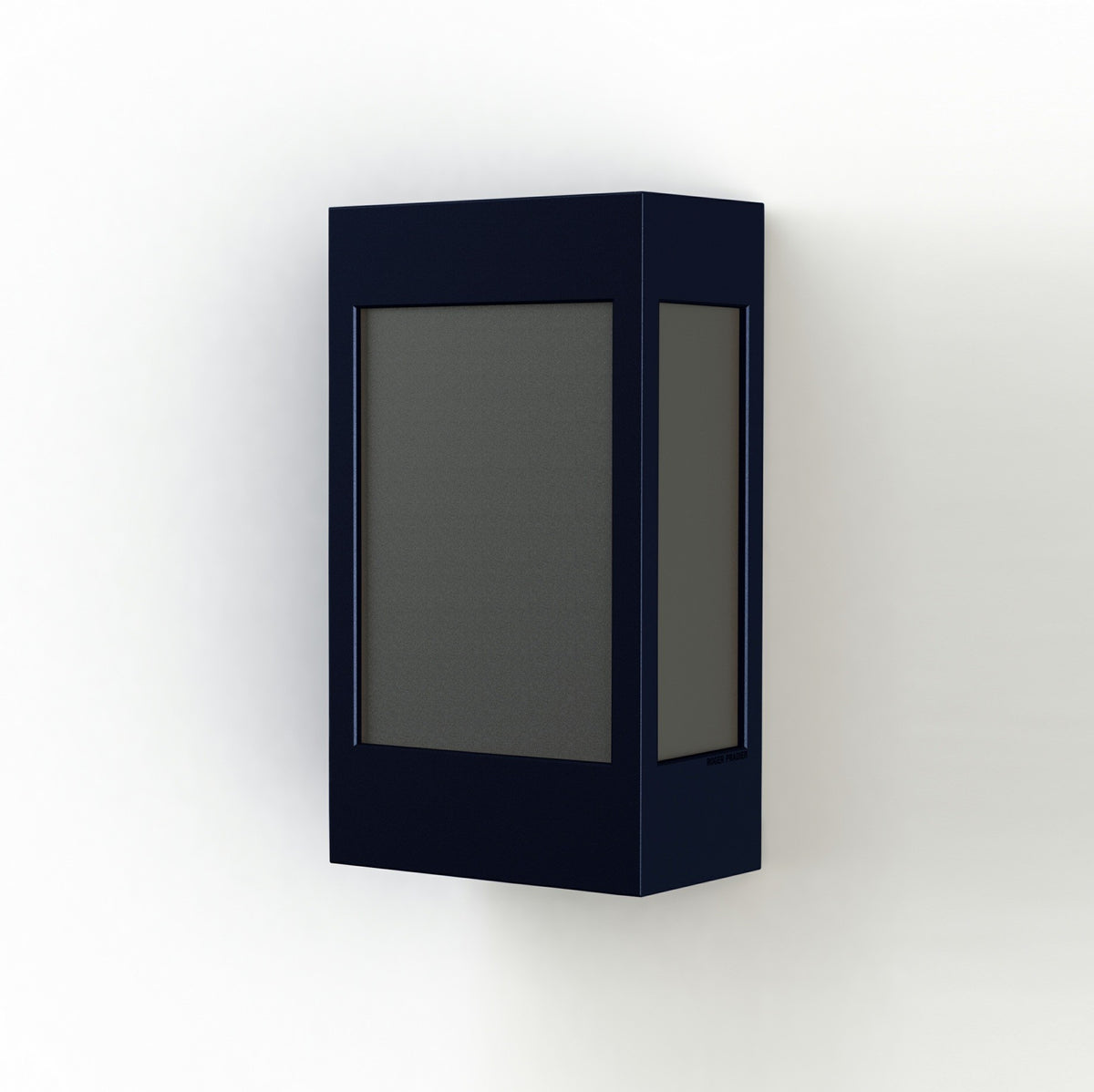 Roger Pradier Brick² N°1 vägglampa, stålblå, svart akryl