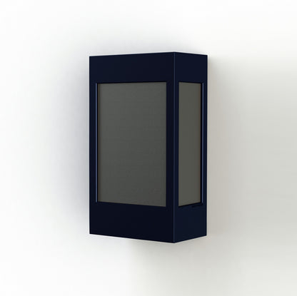 Roger Pradier Brick² N°1 vägglampa, stålblå, svart akryl