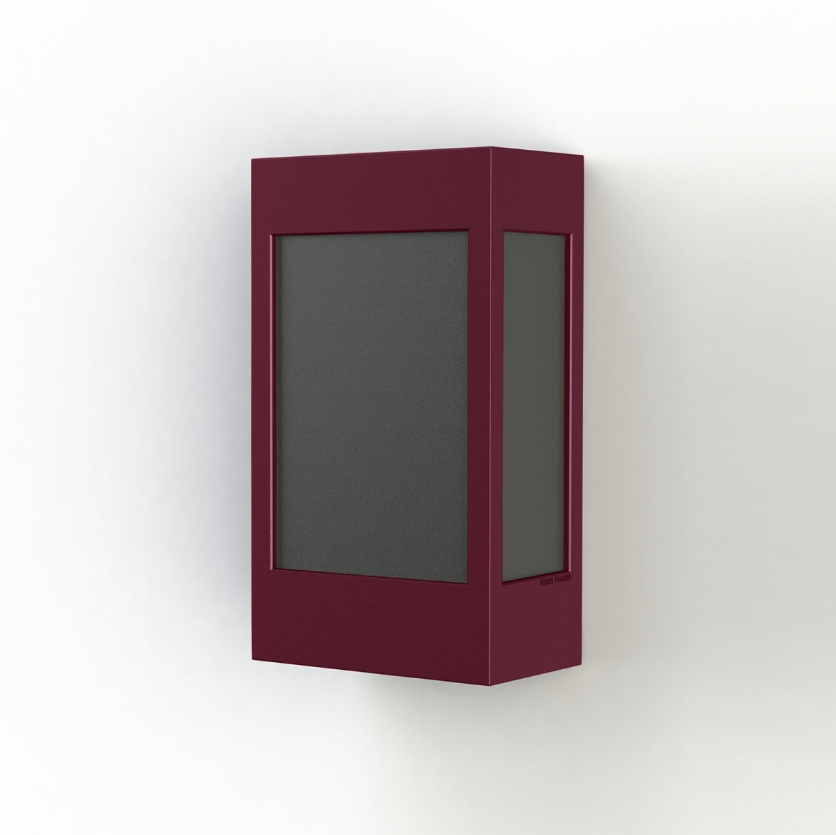 Roger Pradier Brick² N°1 vägglampa, vinröd, svart akryl