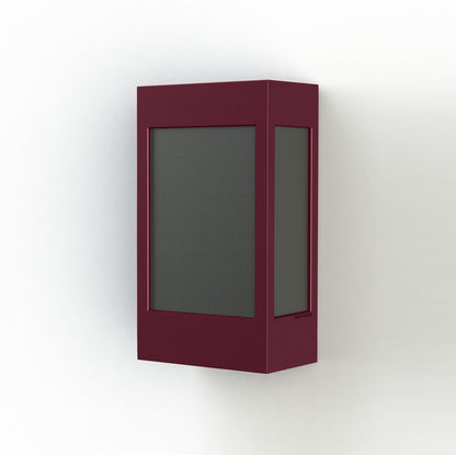 Roger Pradier Brick² N°1 vägglampa, vinröd, svart akryl