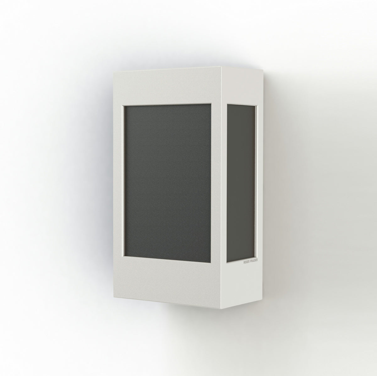 Roger Pradier Brick² N°1 vägglampa, ren vit, svart akryl
