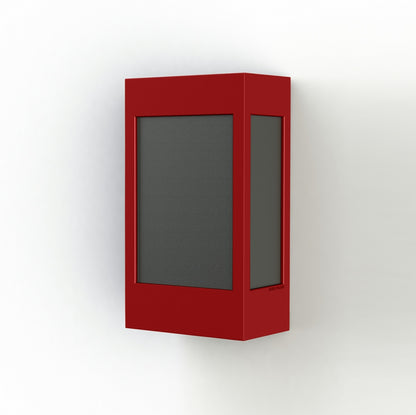 Roger Pradier Brick² N°1 vägglampa, tomatröd, svart akryl