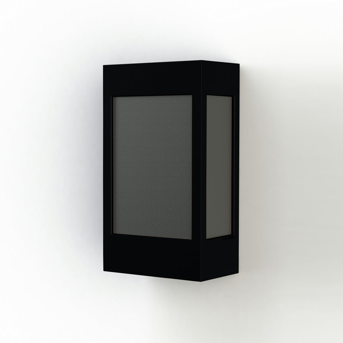 Roger Pradier Brick² N°1 vägglampa, sammetssvart, svart akryl