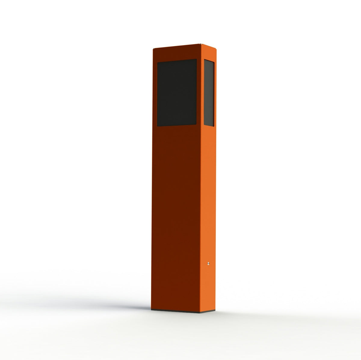 Roger Pradier Brick² N°3 pollare 80 cm, orange, svart akryl