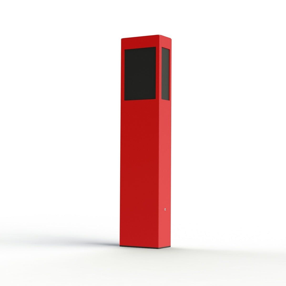 Roger Pradier Brick² N°3 pollare 80 cm, trafikröd, svart akryl