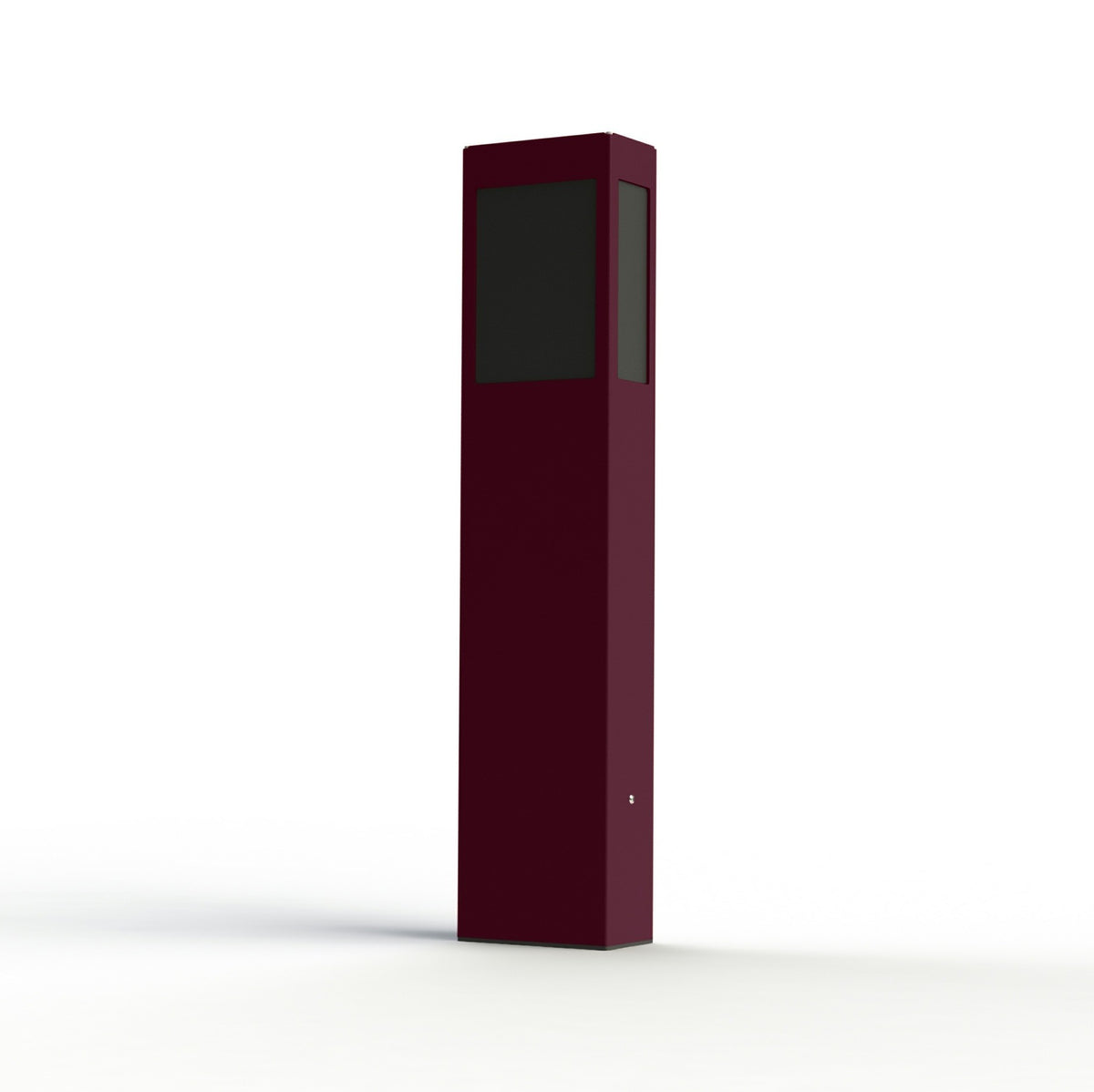 Roger Pradier Brick² N°3 pollare 80 cm, vinröd, svart akryl