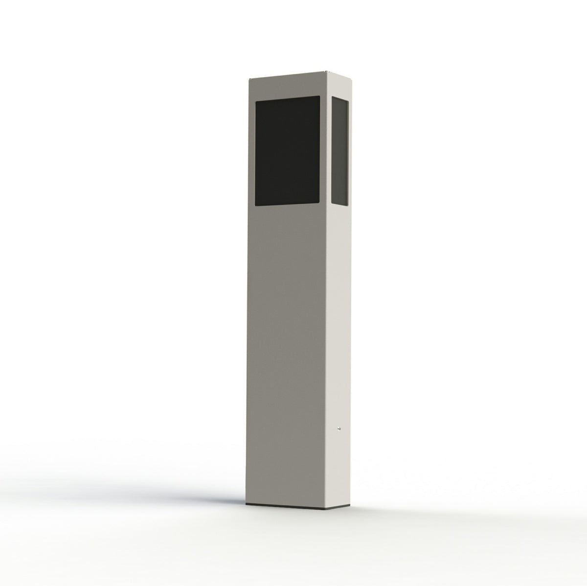 Roger Pradier Brick² N°3 pollare 80 cm, ren vit, svart akryl