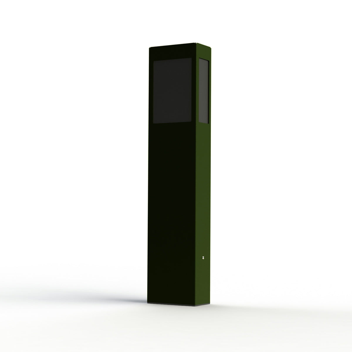 Roger Pradier Brick² N°3 pollare 80 cm, ormbunksgrön, svart akryl
