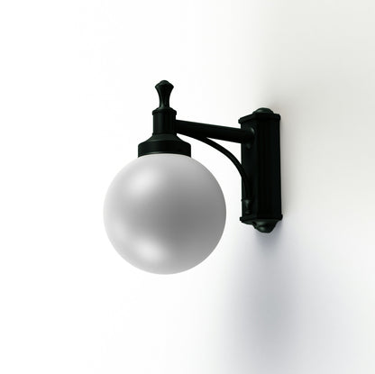 Roger Pradier Moon N°2 vägglampa, skiffergrå, opal glob