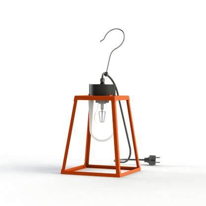 Roger Pradier Lampiok 1 bärbar lykta, orange, klart glas