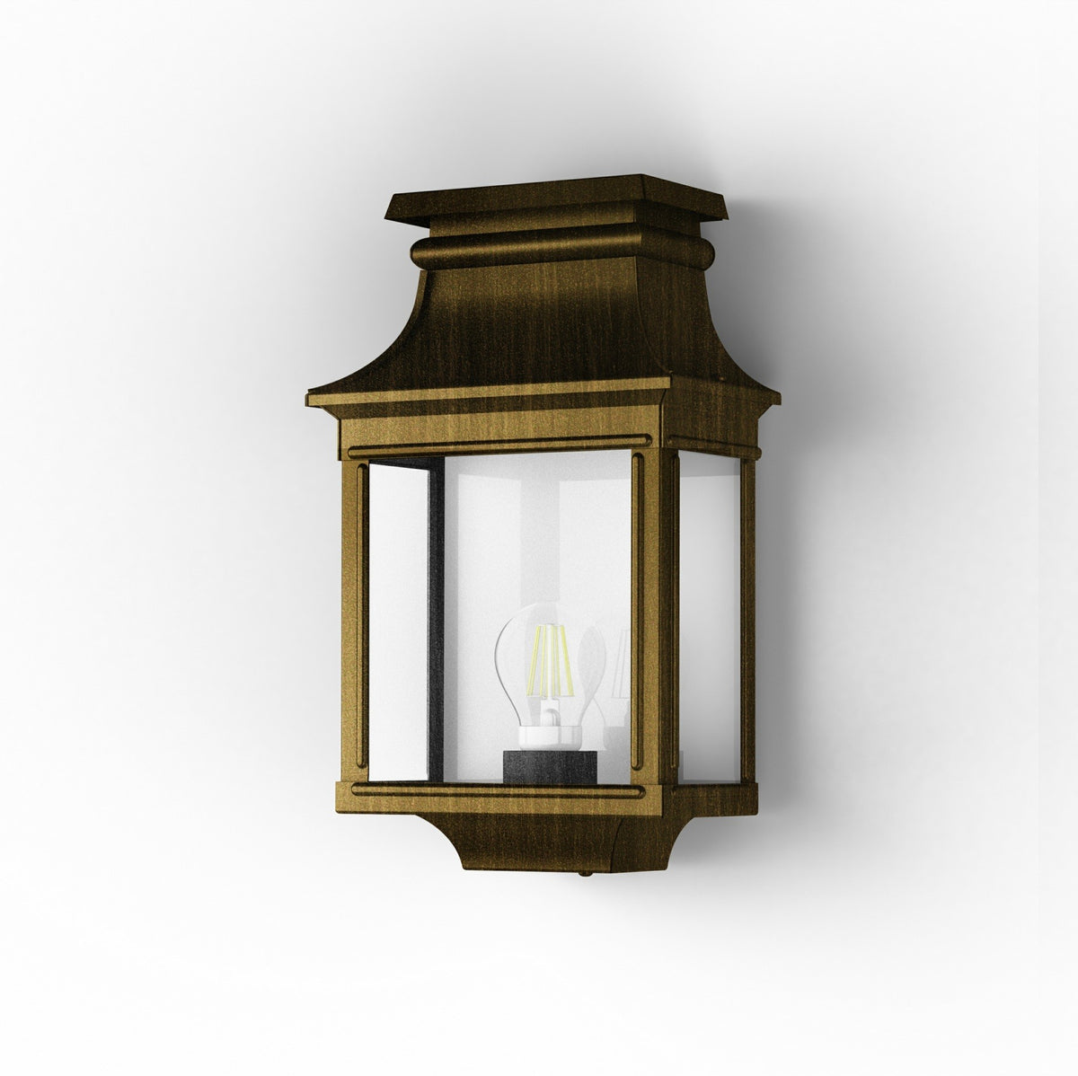 Roger Pradier Louis Philippe 1 vägglampa, guldpatina