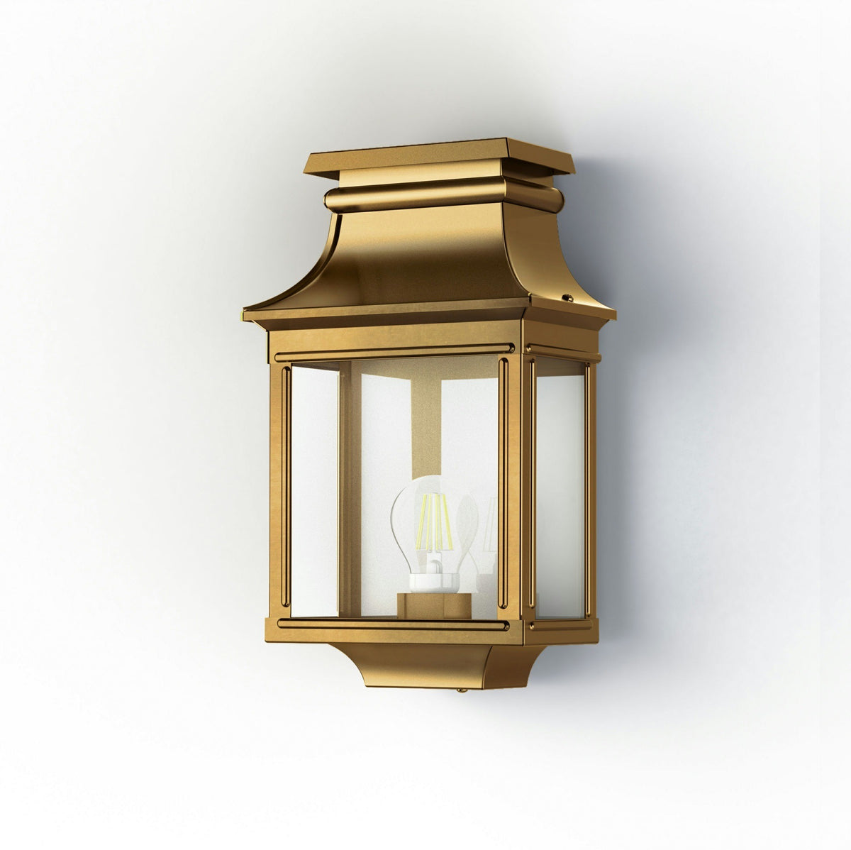 Roger Pradier Louis Philippe 1 vägglampa, lackerad mässing
