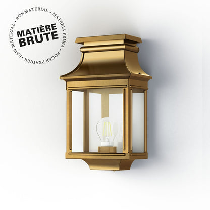 Roger Pradier Louis Philippe 1 vägglampa, rå mässing