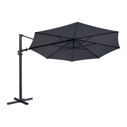 Brafab Vinovo frihängande parasoll Rund Ø350 cm – Antracit/Grå – bild 2